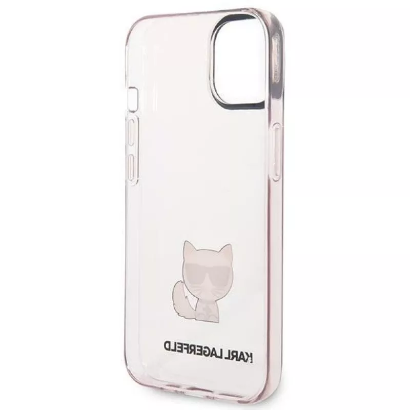 Karl Lagerfeld KLHCP14MCTRI Iphone 14 Plus / 15 Plus 6.7 Hardcase Pink / Pink Transparent Choupette Body
