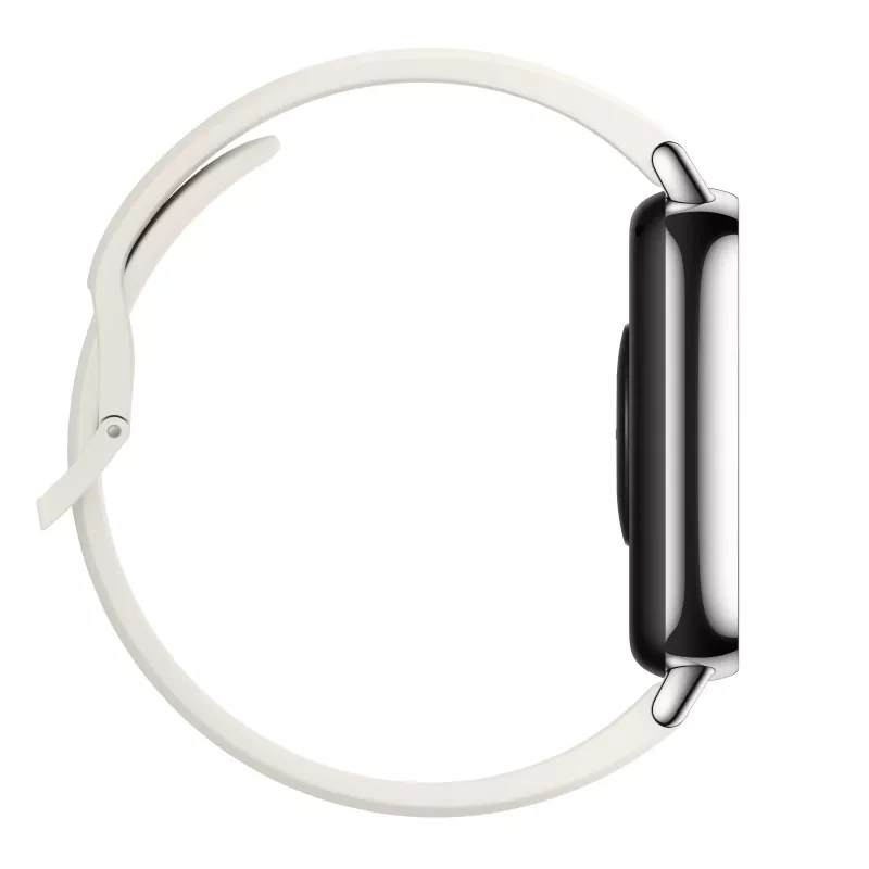 Smartwatch Xiaomi Redmi Watch 5 Lite — 1,96 Zoll AMOLED, GPS, 470 mAh, Goldgehäuse, Weißes TPU-Armband