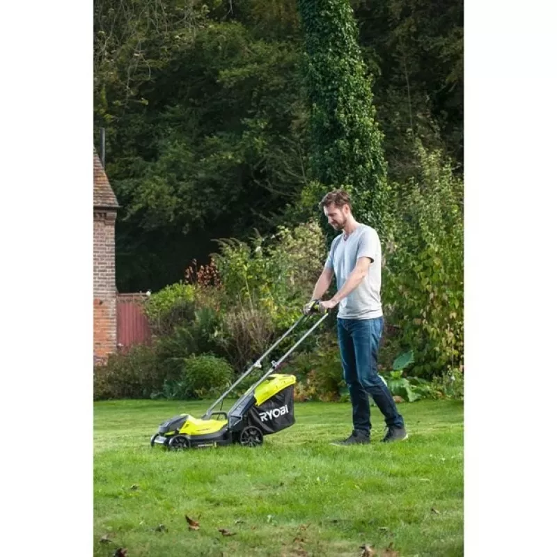Ryobi OLM1833B Rasenmäher Schiebemäher Akku Schwarz, Grün