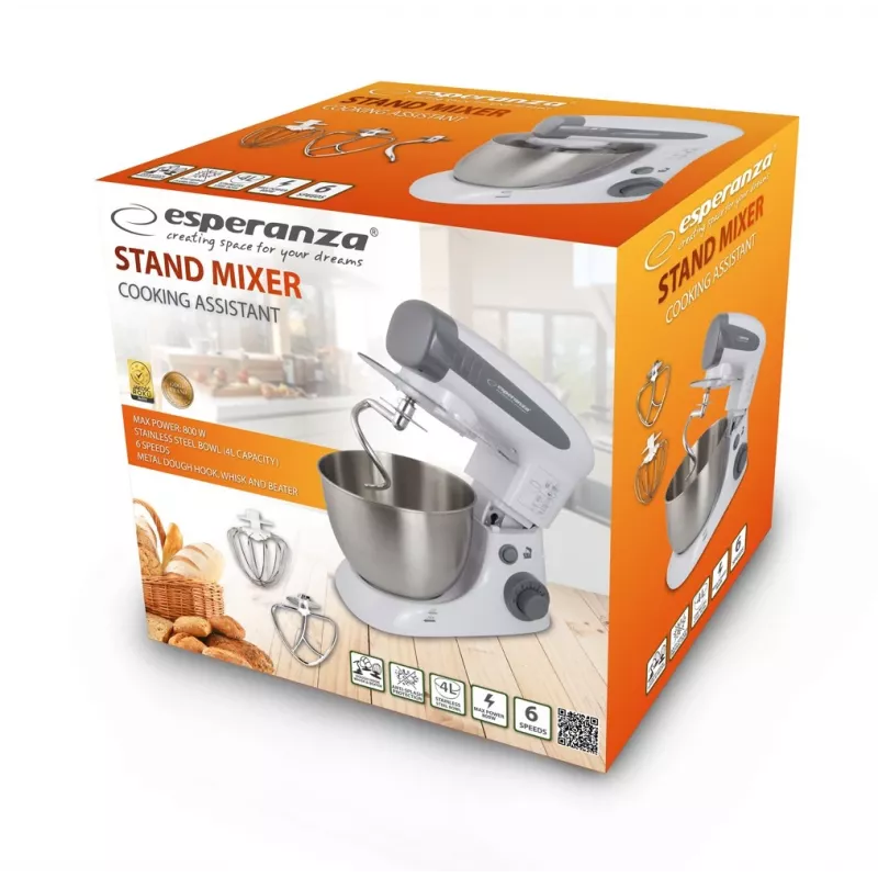 Esperanza EKM024 Standmixer mit Base 800 W Grau