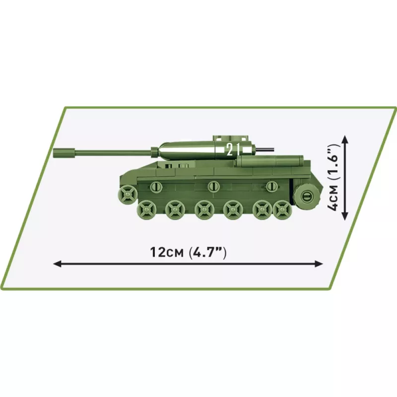 Bauset Cobi IS-2 Modell, Panzer aus dem 2. Weltkrieg, 130 Teile, empfohlenes Alter 6+