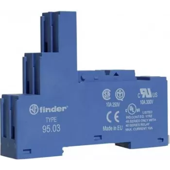 FINDER S.p.A. Schraubfassung Blau für Relais 40.31.41.31 95.03 (95.03)