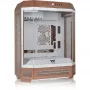 PC-Gehäuse Thermaltake The Tower 600 Midi-Tower Mokka — ATX/Micro-ATX/Mini-ITX, gehärtetes Glas, 1x 3,5 Zoll + 2x 2,5 Zoll, 4x USB 3.2