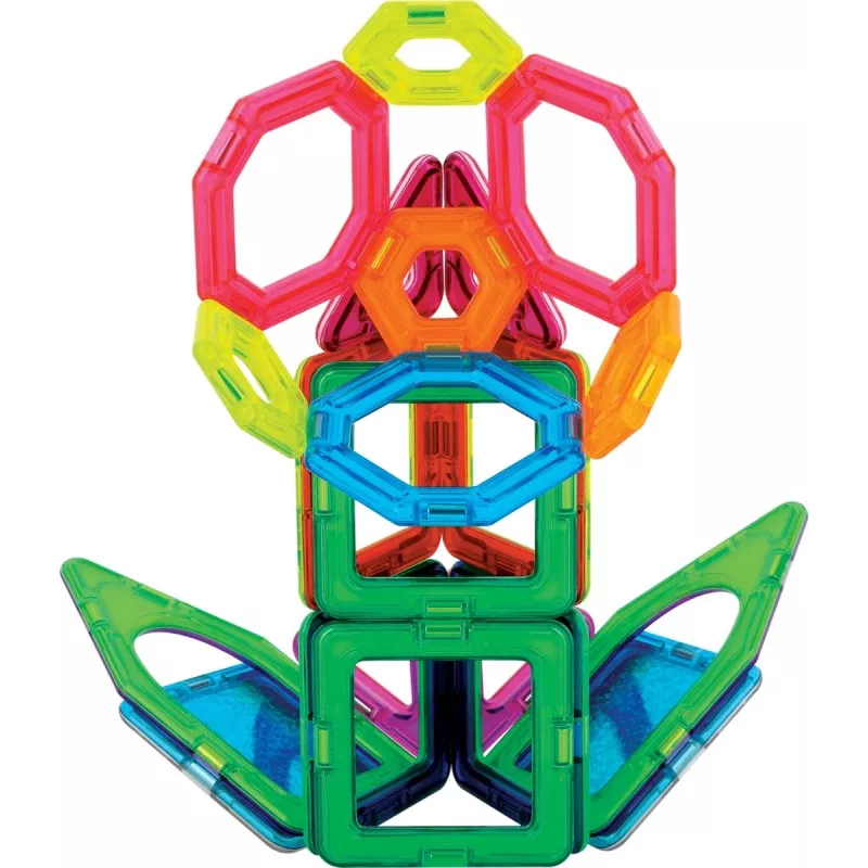 Magnetisches Konstruktionsset MAGFORMERS Twinkling Garden — 27-teilig, magnetische Bauplatten