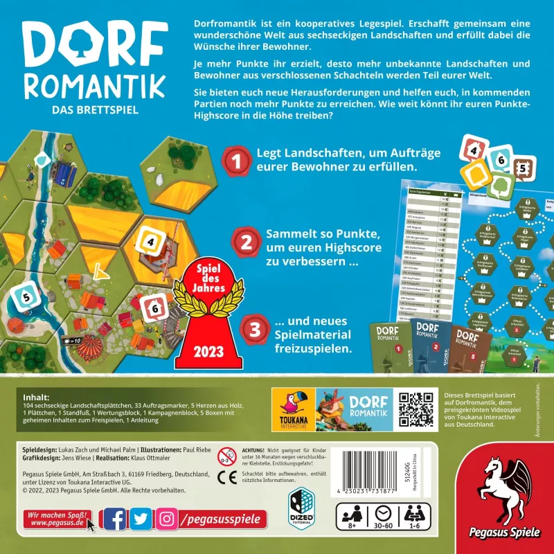 Dorfromantik - Das Brettspiel (Spiel des Jahres 2023)