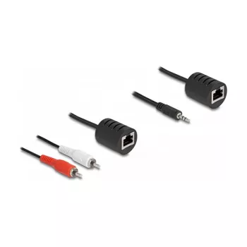 DeLOCK 87859 Audiokabel RJ-45 RCA 3,5 mm Schwarz Rot Weiß
