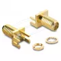 Adapter DELOCK SMA Gender-Changer 67412, SMA auf SMA, vergoldet