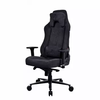 Arozzi Soft Fabric/Metal/Aluminium | Gaming-Stuhl | Vernazza Soft Fabric | Pure Black