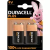 Battery Duracell Plus 9V (MN1604) — 2er-Pack, 0,102 kg Gesamtgewicht