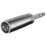 Wentronic Goobay XLR-Adapter – XLR-Stecker (3-polig) > Klinkenstecker 6,35 mm (4-polig, Stereo) (27515)