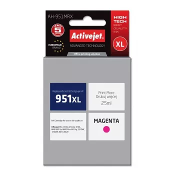 Activejet AH-951MRX Tinte (Ersatz für HP 951XL CN047AE; Premium; 25 ml; Magenta)