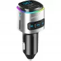 FM-Transmitter 4smarts 456201 Zigarettenanzünder Schwarz Silber AM FM Bluetooth