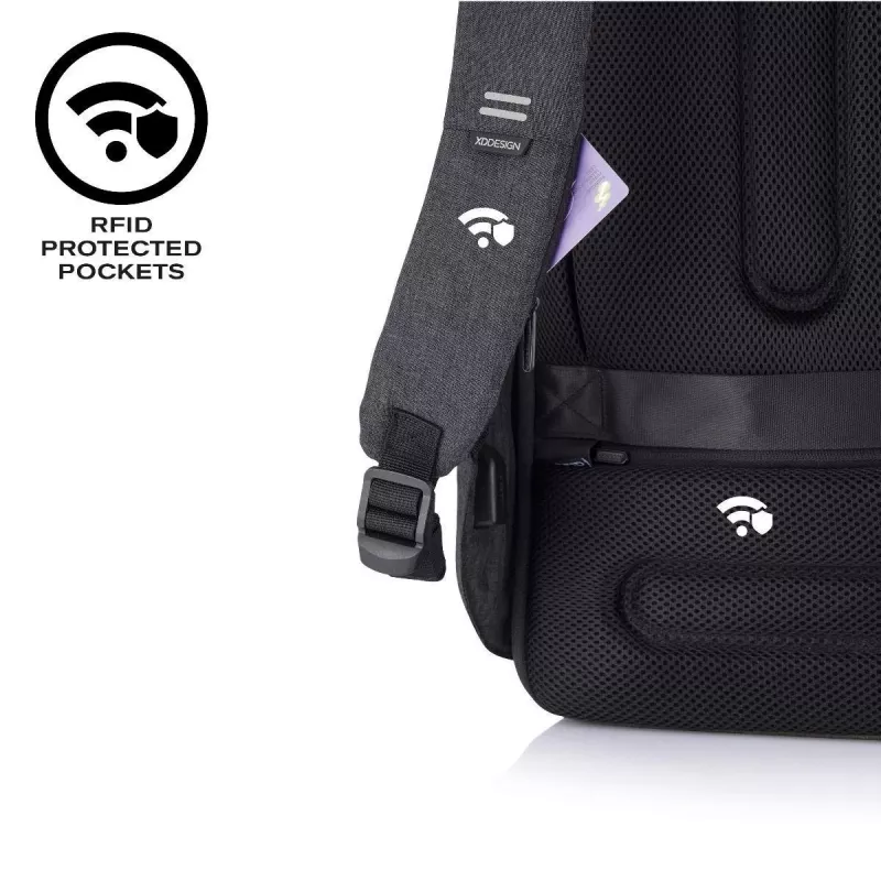 Backpack XDDESIGN P705.291 Anthracite — 18 L, Notebook- und Tablet-Fächer, abschließbarer Hauptreißverschluss