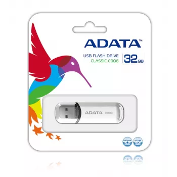 ADATA Classic Series C906 - USB-Stick - 32 GB - USB 2.0 - Weiß