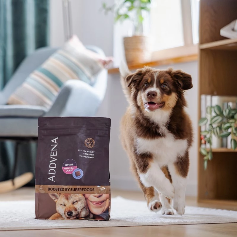 ADDVENA Boosted by superfoods Junior Medium/Large Beef - Trockenfutter - 10kg