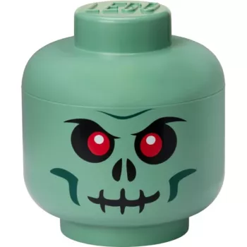 LEGO Storage Head Skeleton, Aufbewahrungsbox schwarz/rot, groß