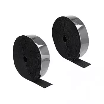DeLOCK Heavy-duty Klettband selbstklebend L 15 m x B 50 mm schwarz