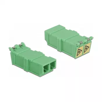 Optical Fiber Coupler DeLOCK 85927 LC Duplex Buchse auf Buchse 4 Stück