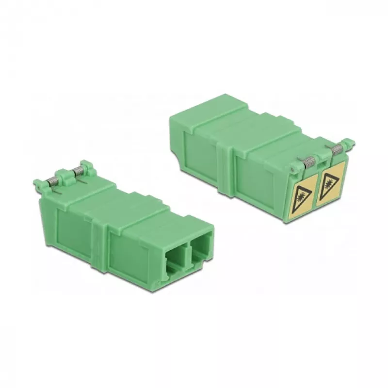 Optical Fiber Coupler DeLOCK 85927 LC Duplex Buchse auf Buchse 4 Stück
