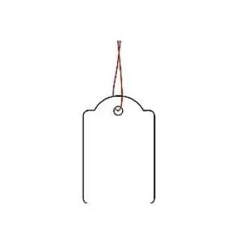 Schnurverschlussetiketten HERMA 6915 25x38 mm mit roter Schnur