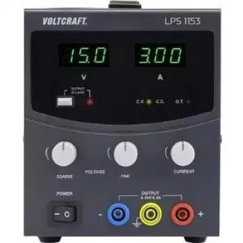 VOLTCRAFT Labornetzteil, einstellbar LPS1153 0 - 15 V/DC 0 - 3 A 45 W Anzahl Ausgänge 1 x (LPS1153)