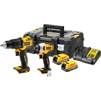 Power Tool Combo Kit DeWALT DCK2062E2T-QW, 1/4 Zoll Spannfutter, 200 N⋅m Drehmoment