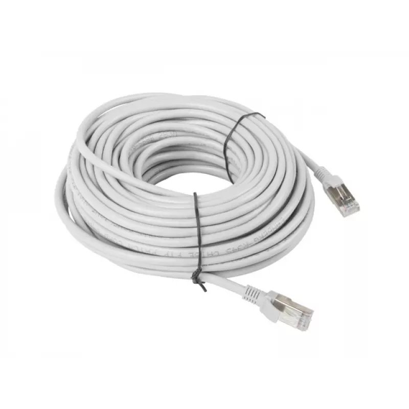 LANBERG Netzwerkkabel Cat5e U/UTP RJ-45 auf RJ-45 20 m Grau, 26 AWG, CCA-Leiter
