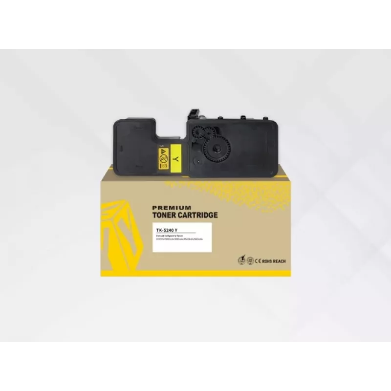 Tonerkartusche HYB kompatibel mit Kyocera TK-5240Y, gelb, für ECOSYS P5026Cdw/P5026Cdn/M5526Cdw/M5526Cdn