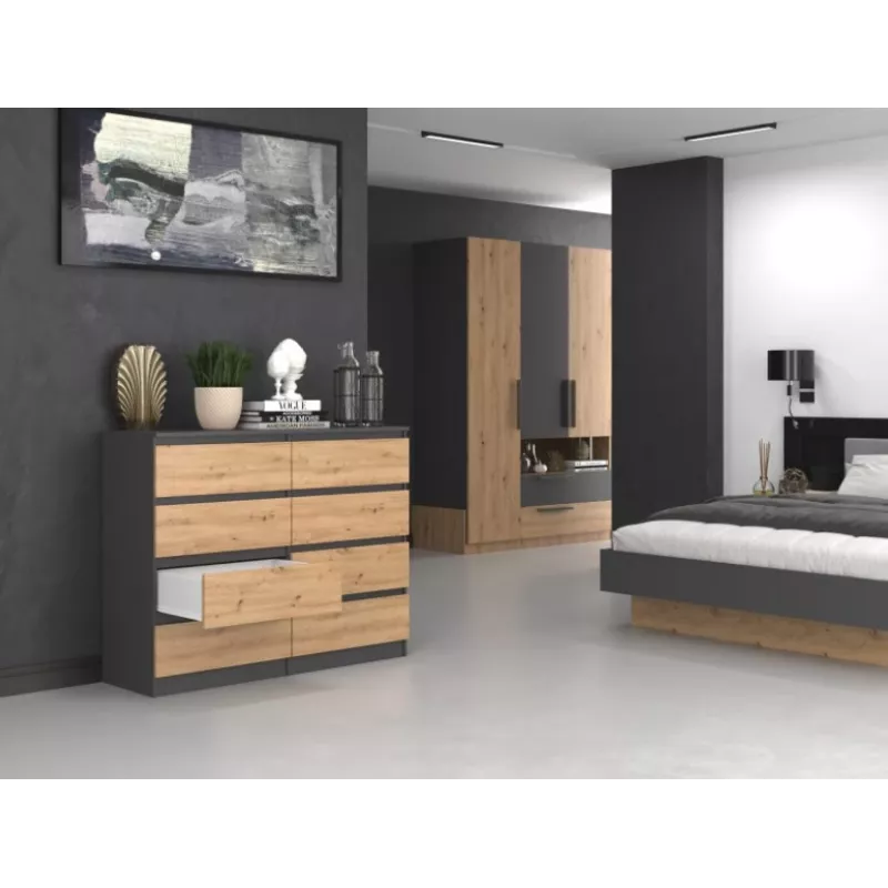 Topeshop M8 120 ANT/ART KPL Kommode