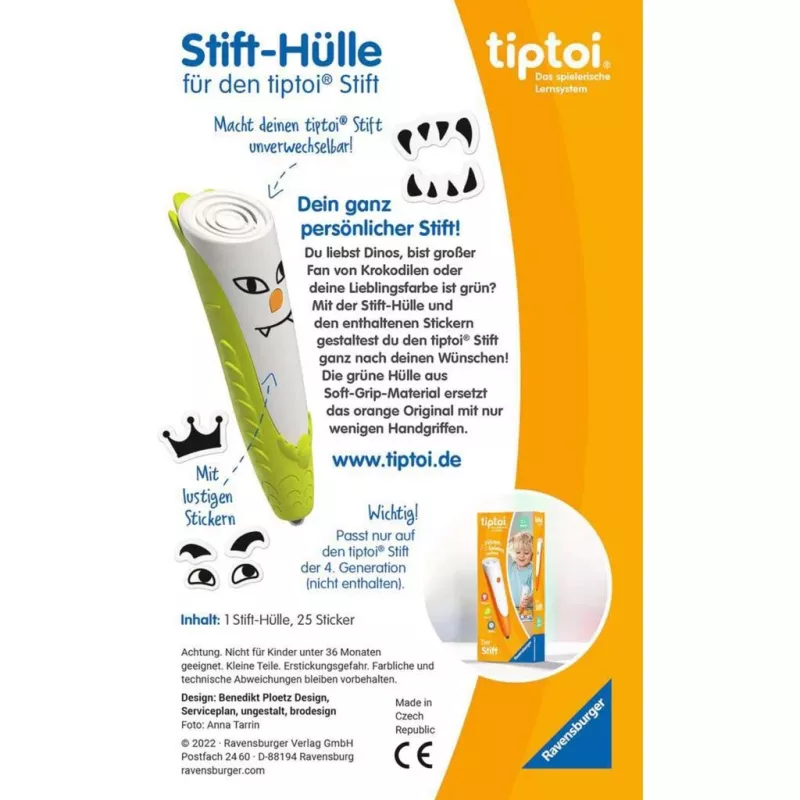 tiptoi pin-Hülle zum Wechseln in Grün, Schutzhülle Grün
