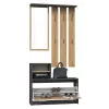 Garderobenschrank top e shop GAR ANT/ART mit 1 Drehtür, 850×240×1600 mm