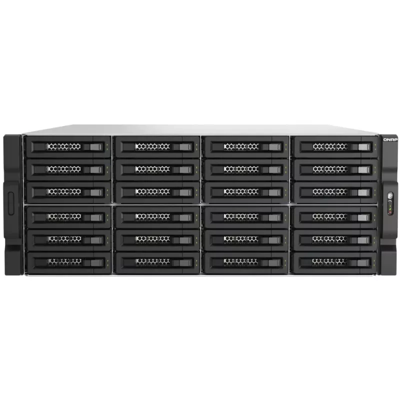 QNAP - TL-R2400PES-RP - Festplatten-Array - 24 Schächte (SATA-600 / SAS-3) SAS 12Gb/s (extern) Rack einbaufähig 3U