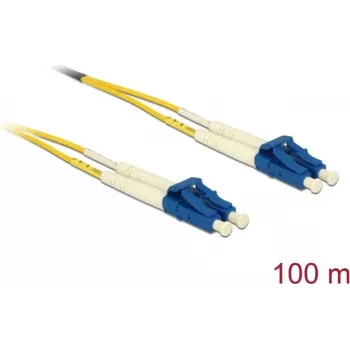 Delock LWL-Kabel LC Duplex auf LC Duplex Singlemode OS2 100 m (80161)