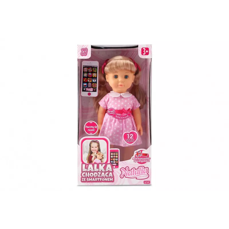 Puppe Artyk Natalia läuft mit Smartphone 41 cm – Artyk 41 cm Laufpuppe mit Zubehör