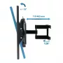TV-Wandhalterung Esperanza TITAN für 26–70 Zoll (66–177,8 cm), neigbar ±15°, schwenkbar 120°, VESA bis 400×400, max. Traglast 55 kg, schwarz