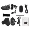 Headset FreedConn R1 PLUS E Motorrad-Bluetooth-Gegensprechanlage, Bluetooth 5.0+EDR, Reichweite 1000 m, IP65, UKW, 1080p-Video, 30 h Sprechzeit