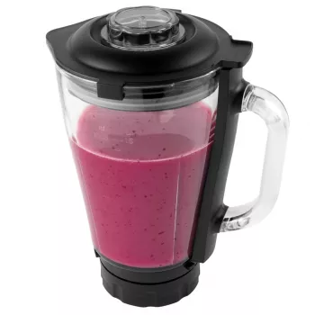 Glas-Mixbehälter Petra PT5531MBLKVDE Schwarz