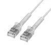 Patchkabel Cat.6 U/FTP 1 Gbps Kupfer-Netzwerkkabel, abgewinkelter Stecker, 1 m, weiß