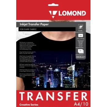 Transferpapier Lomond A4 für dunkle Stoffe, 10 Blatt