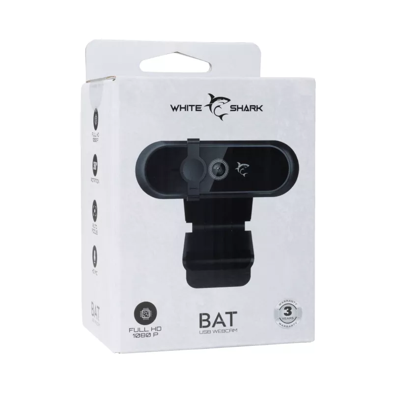 Webcam White Shark GWC-005 1080p BAT – 1080p-Auflösung, USB-Anschluss