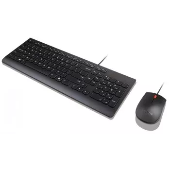 Kabelgebundenes Tastatur-Maus-Set Lenovo Essential 4X31R64445 — USB-verkabelte Full-Size-Tastatur und verkabelte USB-Maus