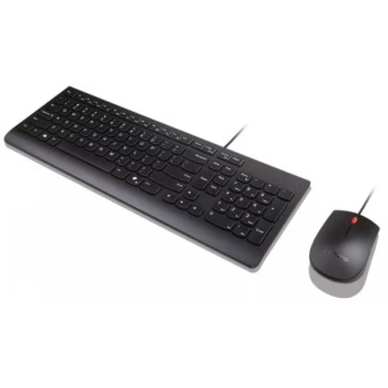 Kabelgebundenes Tastatur-Maus-Set Lenovo Essential 4X31R64445 — USB-verkabelte Full-Size-Tastatur und verkabelte USB-Maus