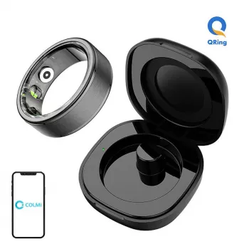 Smart Ring Colmi R03 18,9 mm Größe 9 Schwarz – tragbares Gesundheits- & Benachrichtigungsgerät