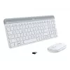 Logitech Slim Wireless Combo MK470 - Tastatur-Maus-Set - Funk - 2,4 GHz - Spanisch - Off-White (920-009199)