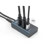 DeLOCK 64189 USB-Hub Typ-C 10000 Mbit/s Blau Metall