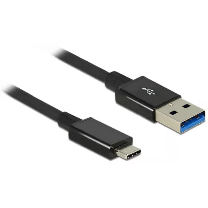 DeLOCK Premium - USB-Kabel - 24-Pin-USB-Typ-C (M) - auf - 9-Pin-USB-Typ-A (M) - 1,0 m (USB 3.1 Gen2) - Schwarz (83983)