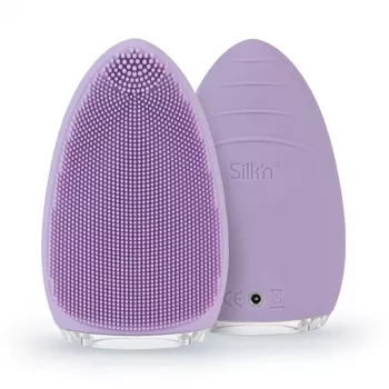 Vibrierende Gesichtsbürste Silk'n Bright Lila Netz-/Batteriebetrieb für alle Hauttypen