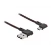 USB-Kabel DeLOCK EASY-USB 2.0 Typ-A auf Micro-B Stecker 0,5 m Schwarz