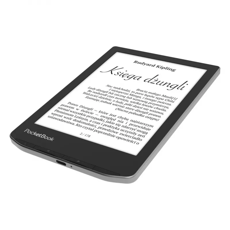 E-Book-Reader PocketBook Verse 6 Zoll E Ink Carta, 8 GB, Wi‑Fi, Schwarz/Silber