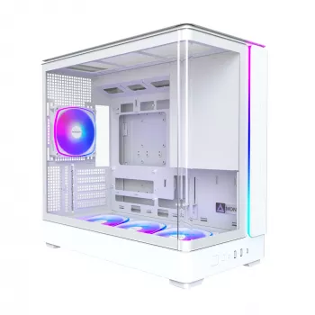 PC-Gehäuse Montech KING 15 PRO Weiß — Micro ATX / Mini-ITX, Midi Tower